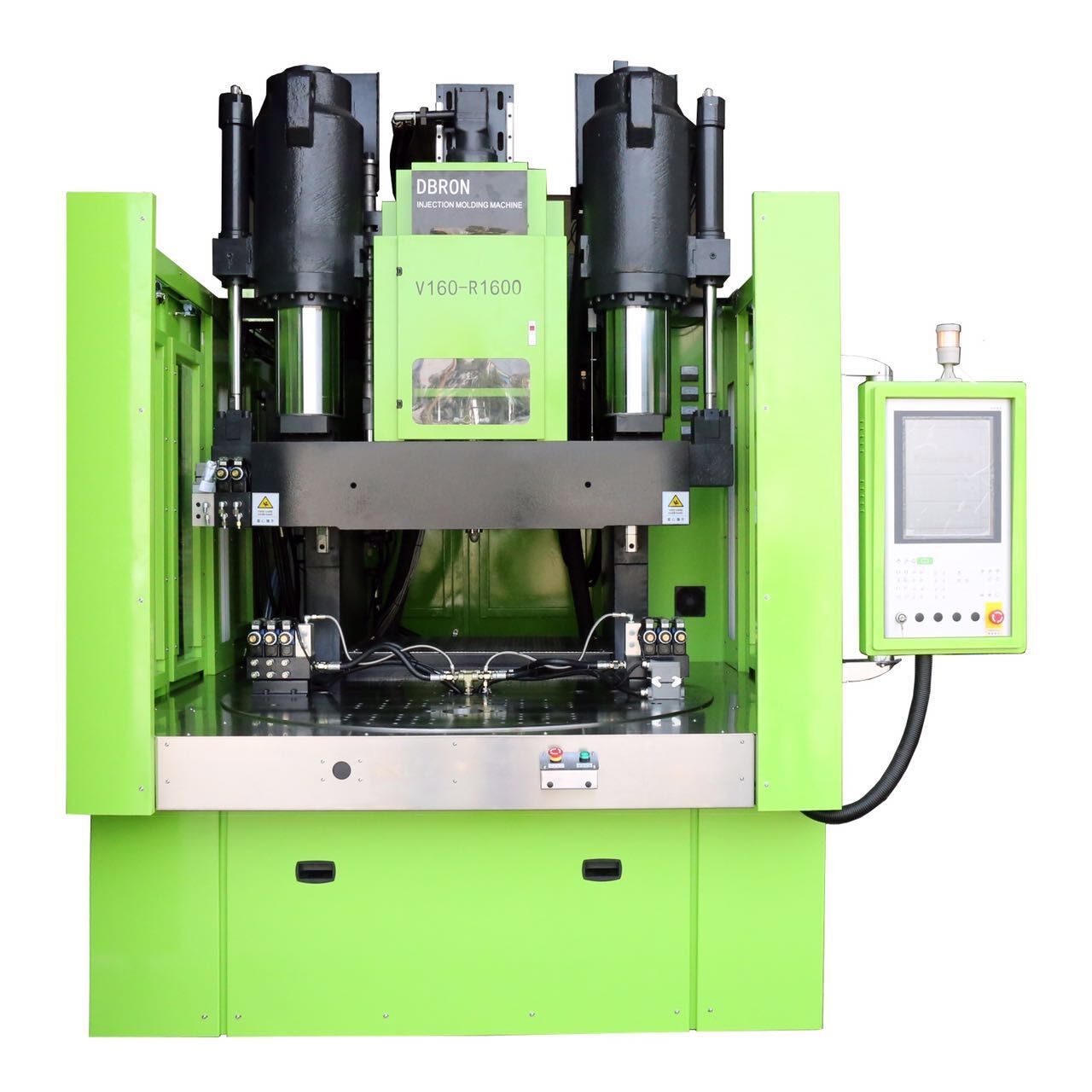 WL-A08004-A04PDU組件 產(chǎn)品厚度1-3mm，一體注塑成型轉盤(pán)注塑機展示160T
